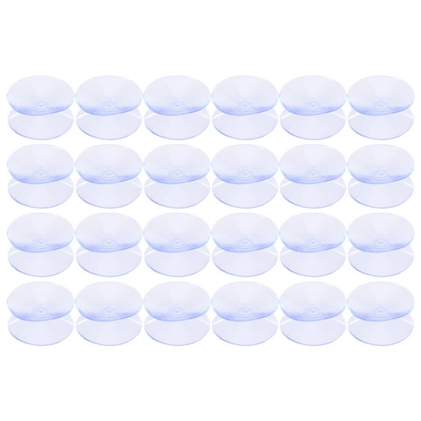 24pcs succionamientos de doble cara de vidrio de vidrio topes de tapa de vidrio de vidrio espaciadores de mesa