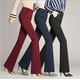 thumbnail image 1 of Pantalones acampanados micro Pantalones acampanados de talla grande Pantalones Pantalones Pantalones de mujer Pantalones de trabajo rectos de cintura alta Pantalones de mujer, 1 of 4