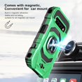 thumbnail image 2 of Thousandgear Customerfirst Compatible for Kyocera DuraForce PRO 3 (E7200) w/ith Tempered Glass Screen Protector Ring Car Mount Ready with Kickstand Shockproof Hard Phone Case (Green), 2 of 5