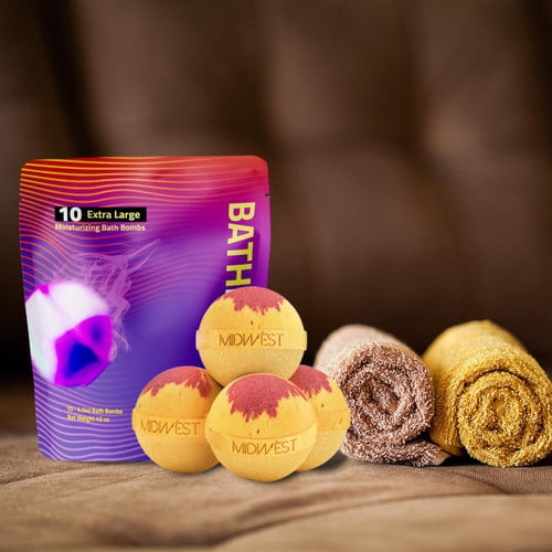 Sweet Honeysuckle Luxury Bath Bombs -Set of 10 - Extra Large - 4.5oz