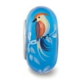 thumbnail image 3 of Reflection Beads QRS3996 Sterling Silver Reflections Hand Painted Bird, Blue Glass Bead, 3 of 4