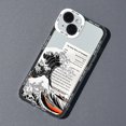 thumbnail image 1 of Funda de teléfono transparente Kanagawa para iPhone 13, 12, 11, 14 Pro MAX, XS, X, Mini, XR, 7, 8 Plus Fivean unisex, 1 of 2