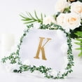 thumbnail image 2 of BalsaCircle 4" Gold Solid Letter K Self-Adhesive Rhinestones Gems Sticker, 2 of 7