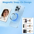 thumbnail image 2 of Imountek Wireless Phone Back Camera Monitor Screen, Magnetic Vlog Selfie Monitor Screen with 33FT Remote for Vlog Live Stream Compatible with IOS Android, White, 2 of 15