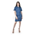 thumbnail image 5 of Vestido camisero de mezclilla Roman Fashion /Juvenil, 14501 (Azul medio) azul CH, 5 of 5