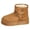 Gold, variant on Rokment Womens Platform Winter Snow Boots Cold Weather Thicken Fleece Lined Fashion Casual Suede Buckles Thick Flatform Mid Calf Dress Short Booties
