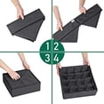 thumbnail image 2 of PEACNNG Sock Underwear Organizer Dividers, Cell Drawer Organizers Fabric Foldable Cabinet Closet Organizers and Storage Boxes, 2 of 5