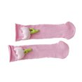 thumbnail image 4 of Calcetines Calcetines de tubo alto de algodón con flores populares coreanas de malla fina rosa claro para niñas de 2 a 8 años de verano, 4 of 5