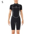 thumbnail image 2 of Traje de baño para mujer Ultrathin de manga corta Traje de neopreno Profesional Traje de baño para hombre de secado rápido para bucear Surfing Natación Mujer / Negro S Guardurnaity OD019361-02, 2 of 7