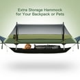 thumbnail image 5 of Night Cat Lay Flat Hammock Camping Tent Armygreen 1/2 Person Nylon with Mosquito Net Hanging Bed, 5 of 7