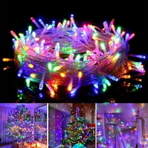 Morttic Christmas String Lights 100 LED 33FT Colorful Plug in Fairy Light for Bedroom Indoor Xmas Tree Holiday Wedding Party Decoration