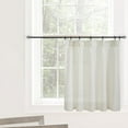 thumbnail image 1 of shiyou-30 Inch Wide Kitchen Window Cafe Curtains 24 Inches Long Over Sink,Modern Farmhouse Style Boho Pinch Pleat Linen Sheer Tier Short Curtains for Small Window,Cream, 1 of 4