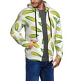 thumbnail image 2 of Uemuo Corns for Men's Fashion Full-zip Hoodies & Sweatshirts with Kangaroo Pocket, Zip-up Hooded Sweatshirt, Moisture Wicking & Breathable-3X-Large, 2 of 5