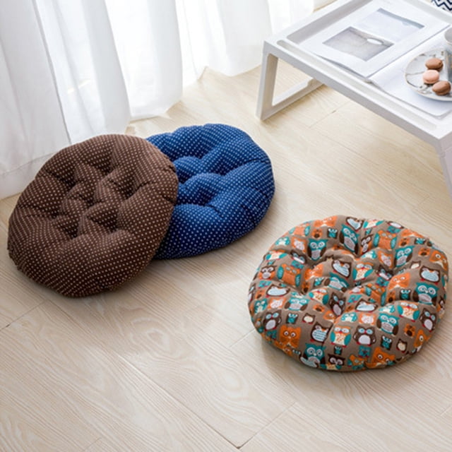 Chair Cushion Round Thickened Comfortable Breathable Soft Office Accessory Cotton Computer Seat Chair Cushion for All Seasons