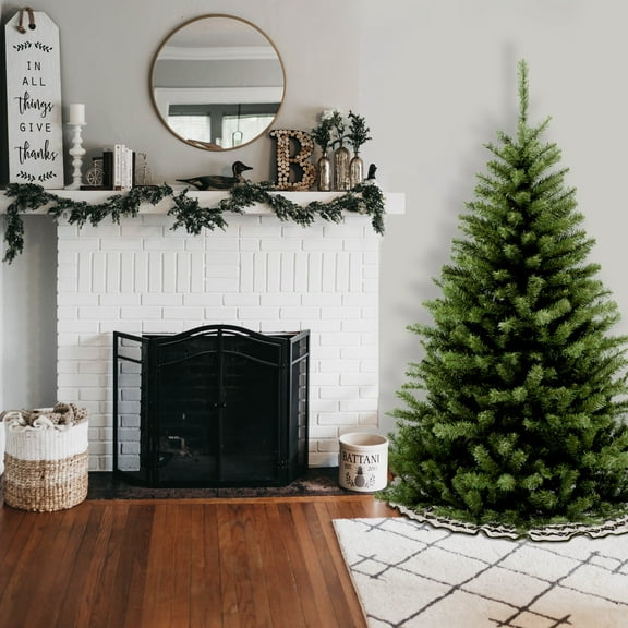 National Tree Company 6 ft. Artificial Kincaid Spruc Medium Christmas Tree, Green, Includes Stand