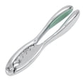 thumbnail image 1 of 1 pinza de acero inoxidable para pinzas de cangrejo, utensilio de cocina para el hogar y el restaurante (plateada + verde claro), 1 of 7