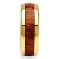 thumbnail image 3 of 100S JEWELRY Mens Wedding Bands Tungsten Rings Koa Wood Inlay 14k Gold Plated Size 6-16 (Tungsten, 8.5), 3 of 6