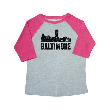 

Inktastic Baltimore Skyline Grunge Gift Toddler Boy or Toddler Girl T-Shirt