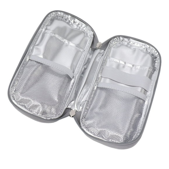 Insulin Cooler Travel Case 21 X 11cm Portable Cooler Bag With 2 Ice Packs For Insulin Pen And Medication Diabetic Supplies