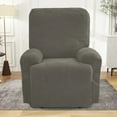 thumbnail image 2 of Lavish Cover Stretch Recliner Chair Cover, Non-Slip Slipcovers for Recliner Chair, Washable Furniture Protector with Pocket & Elastic Bottom for Kids Pets, 1 Seater, Coffee, 2 of 9