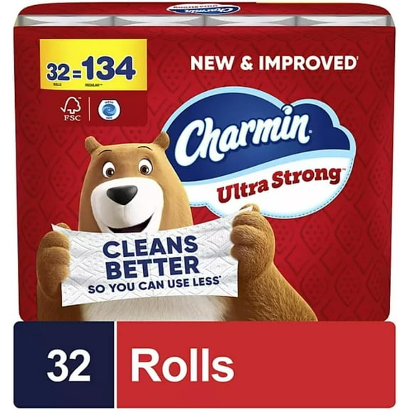 Charmin Ultra Strong 2-Ply Toilet Paper 32 rolls, 231 Sheets/Roll
