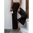 thumbnail image 1 of Ropa de mujer Pantalones casuales de mujer europeos y americanos Pantalones holgados adelgazantes con arrugas y piernas largas, 1 of 6