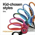 Fiskars 5" MVP Pointedtip Kids Scissor, Nonstick blades, Scissors for