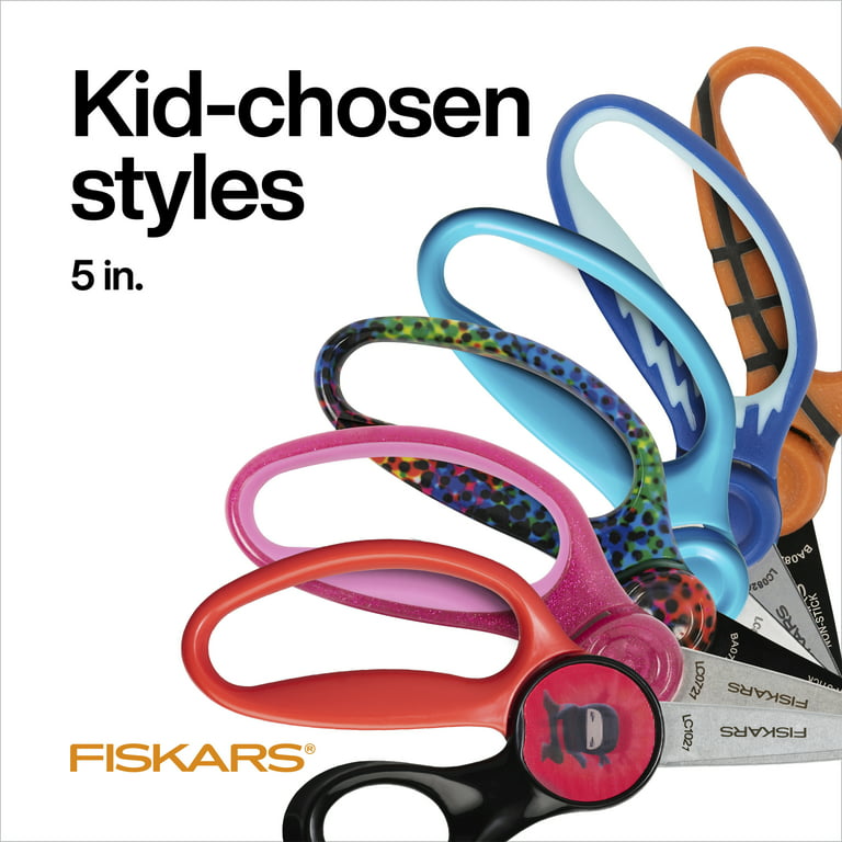 Fiskars Schoolworks 5 Kids Scissors - 5 Overall Length FSK1535201005, FSK  1535201005 - Office Supply Hut
