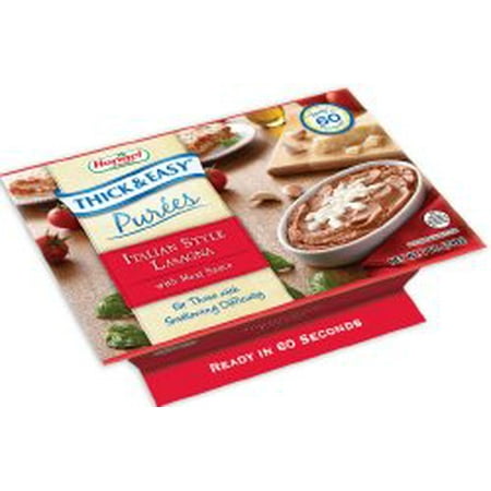 THICK & EASY® Puree Italian Style Lasagna with Meat Sauce 7oz Bowls - 1/Case of