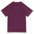 thumbnail image 6 of FORMRS Boys Rash Guard Short Sleeves Swim Shirt Quick Dry UPF 50+ Sun Protection, Sizes 3-12T, Red Geometric Eagle, 6 of 6