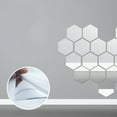 thumbnail image 6 of 2X Mirror Wall Sticker Rectangle Self Adhesive Room Decor High Quality Furniture Films Mirror Foil 50X50cm, 6 of 8