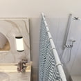 thumbnail image 4 of White Adjustable Tension Shower Rod, No Drill, Expandable 50-84 in., Supports 40 lbs., 4 of 8