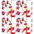 thumbnail image 2 of Ambesonne Floral Duvet Cover Sets, Blooming Tulip Poppy, 2-Twin, Red White, 2 of 2