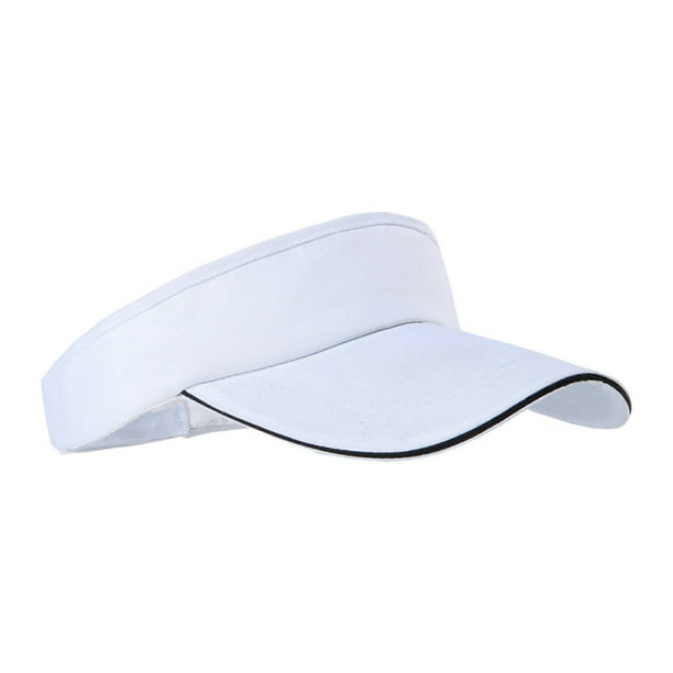 forskel samlet set Varme Summer Solid Color Cotton Breathable Tennis Hat Visor Cap - Walmart.com
