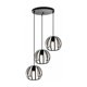 thumbnail image 1 of Lámpara colgante geométrica de metal negro, estilo industrial moderno con cable colgante de altura ajustable para cocina, comedor, sala de estar, fácil instalación con accesorios incluidos, 1 of 5