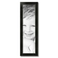 thumbnail image 2 of ArtToFrames 8" x 30" Honors Black with Silver Picture Frame, 8x30 inch Black Wood Poster Frame (WOM-5157),  Pack, 2 of 7