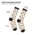 thumbnail image 3 of Pofeuu Squirrel Playing Print Crew Socks, Adult Running Hiking Socks for Youth and Adult, 3 of 7