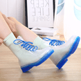 thumbnail image 5 of Botas de lluvia con plataforma para mujer, botines de color gelatina, calzado de trabajo impermeable, transparente, sin cordones, 2021, 5 of 5