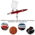 thumbnail image 4 of NFTIGB AR131 Professional Dual Action Painting Spray Gun Art Airbrush Tool DIY Paint Sprayer Pneumatic Airbrushing System, Red, 0.3mm Nozzle [cite: 13, 16], 4 of 8