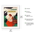 thumbnail image 2 of Laveuse Mignon - Hand-Operated Washer - Vintage French Advertising Poster by Leonetto Cappiello c.1921 - Japanese Unryu Rice Paper Art Print (Unframed) 12 x 16 in, 2 of 4