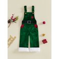 thumbnail image 6 of RUINIXCW Toddler Baby Boy Girl Christmas Overalls Love Heart Embroidered Plush Sleeveless Jumpsuit, 6 of 9