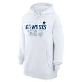 thumbnail image 2 of Women's G-III 4Her by Carl Banks  White Dallas Cowboys Graphic Fleece Pullover Hoodie, 2 of 3