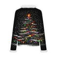 thumbnail image 4 of Christmas Sweatshirts for Women Sweatshirts Trendy Crewneck Sweatshirt Oversized Long Sleeve Tops White, 4 of 5