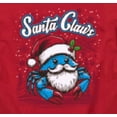 thumbnail image 2 of Santa Claws Crab Christmas Short Sleeve T-Shirt, 2 of 2