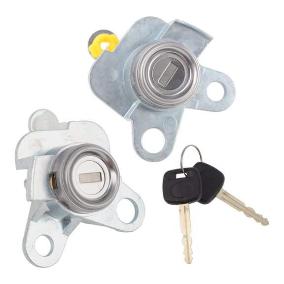 Unique Bargains Front Left Front Right Door Lock Cylinder with 2 keys for Toyota Corolla 1.8L L4 1998 1999 2000 2001 2002 Replace No.69051-12490