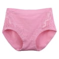 thumbnail image 1 of Gibobby Calzoncillos Talle Bajo Dama Ropa interior de talla grande para mujer, bragas de algodón, bragas Hipster suaves de encaje, bragas sexis elásticas para mujer(Rosa， XL), 1 of 4