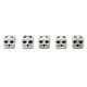 thumbnail image 1 of Juego de accesorios de juego de adorno de resina de 6 caras con calavera y dados de esqueleto, Kit para fiesta en casa, 5 uds., 1 of 14