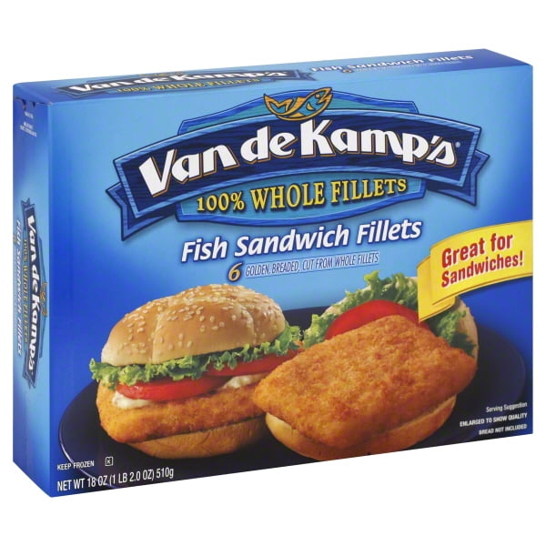 Pinnacle Foods Van de Kamps Fish Sandwich Fillets 6 ea