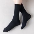 thumbnail image 4 of Dinheiro Medias altas de seda transparenteCalcetines pantorrilla negro 35cm, 4 of 5