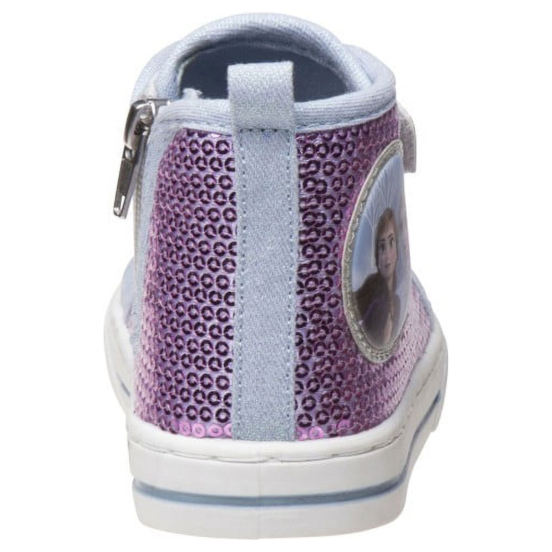Disney Girl Frozen High Top Casual Sneakers with Sequins